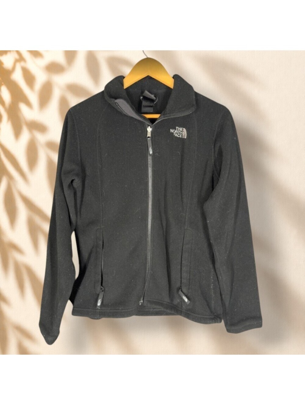 The North Face Jacket Women M Medium Black Full Zip Collared Long Sleeve Fleece